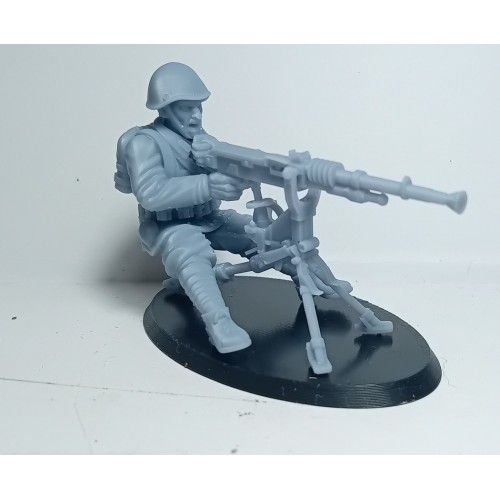 1/32 Greek Soldiers with Machine Gun WWII